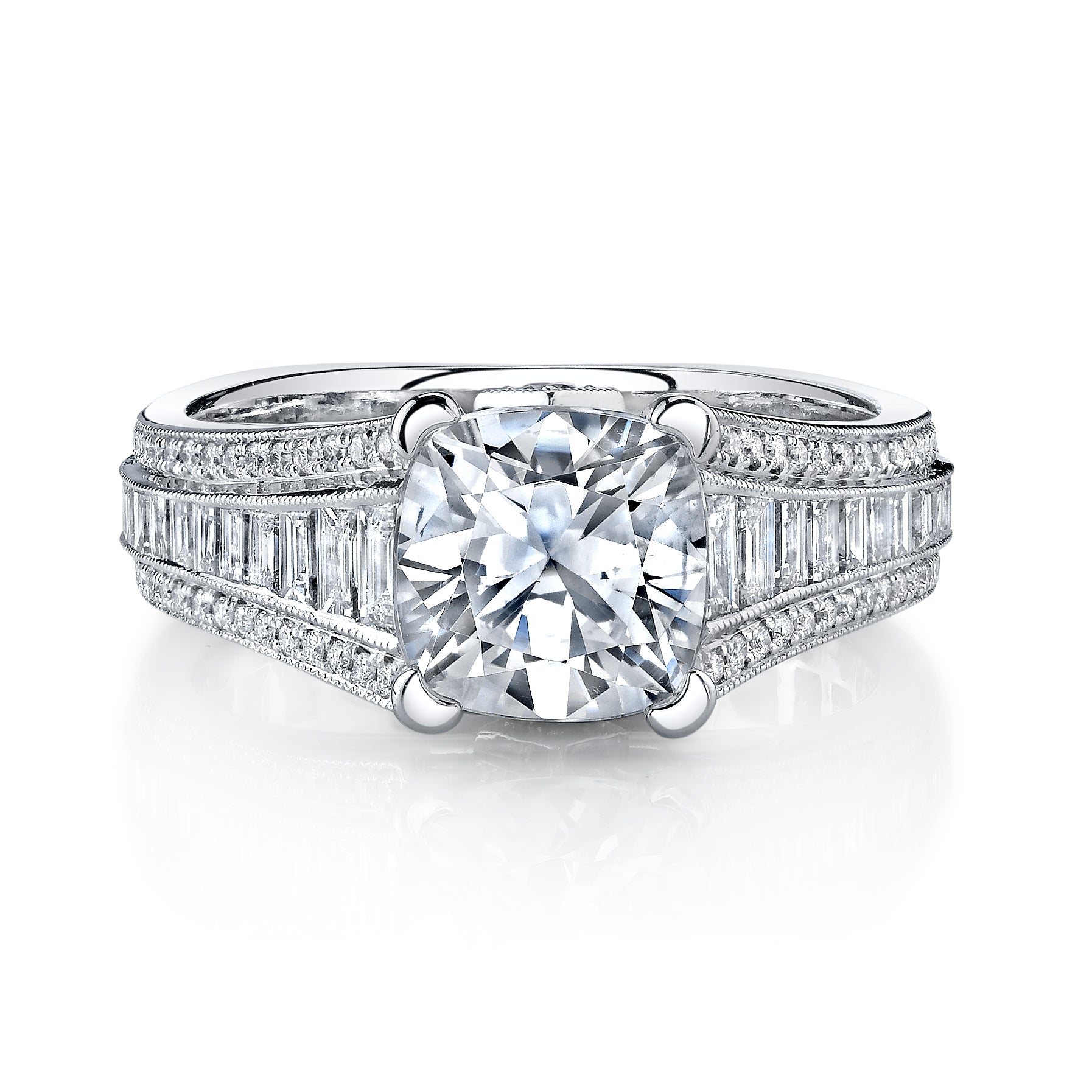 Ultra Lux Cascade Bridal Ring Style 18RGL00510DCZ