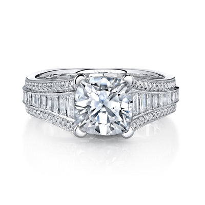 Ultra Lux Cascade Bridal Ring Style 18RGL00510DCZ