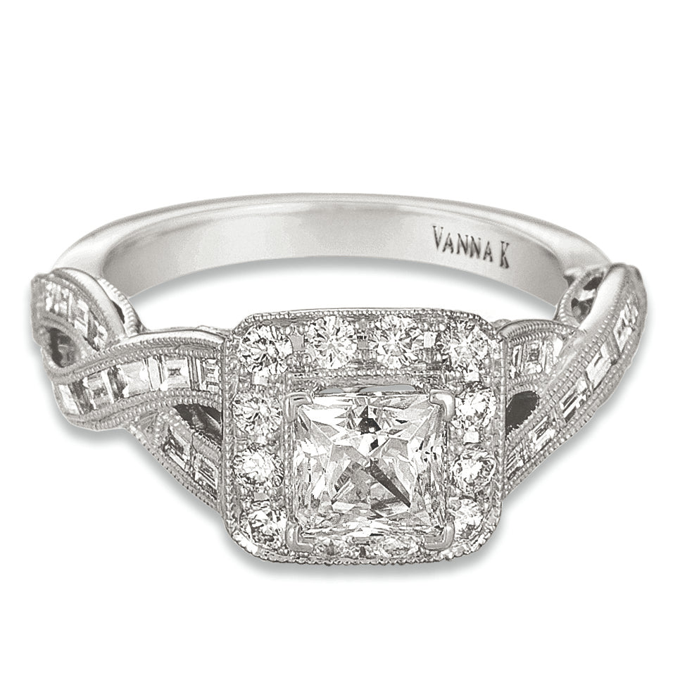 Ultra Lux Cascade Bridal Ring Style 18RGL00625DCZ