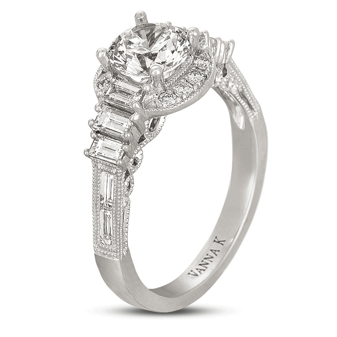 Ultra Lux Cascade Bridal Ring Style 18RGL00636DCZ