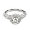 Hand Engraved Perfect Profile Diamond Ring Style 18RGL00415DCZ