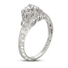 Hand Engraved Perfect Profile Diamond Ring Style 18RGL467DCZ