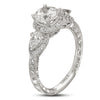 Hand Engraved Perfect Profile Diamond Ring Style 18RGL00639DCZ