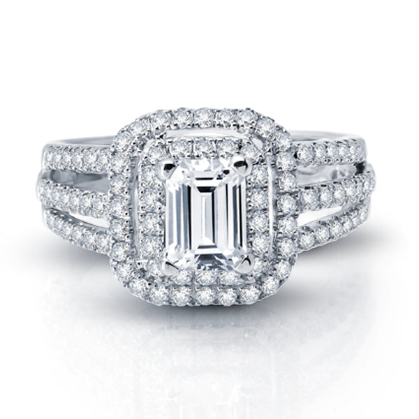 Vintage Inspired Diamond Pave Set Solea Ring Style 18RGL00690DCZ