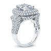 Vintage Inspired Diamond Pave Set Solea Ring Style 18RO54632DCZ