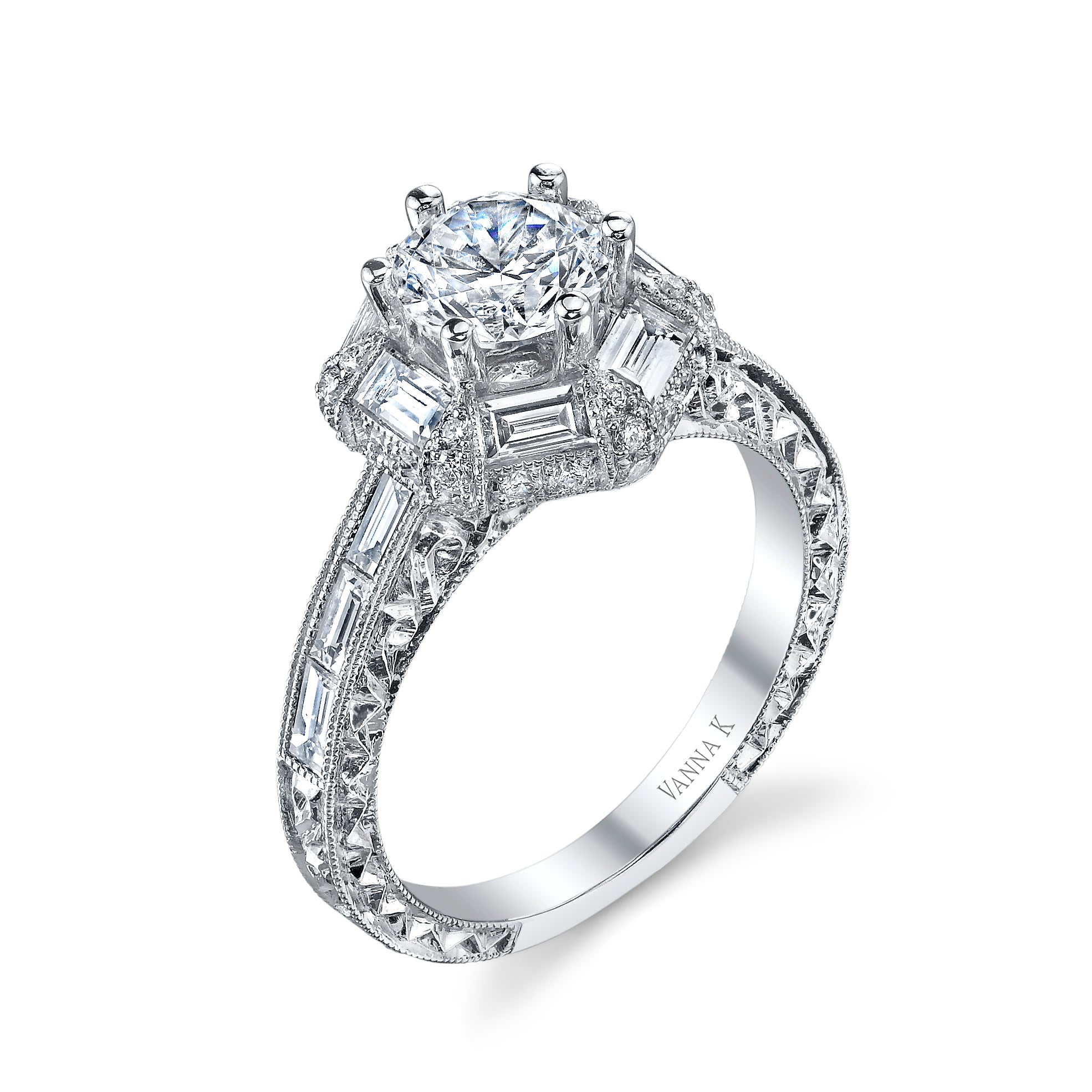Ultra Lux Cascade Bridal Ring Style 18RGL00650DCZ