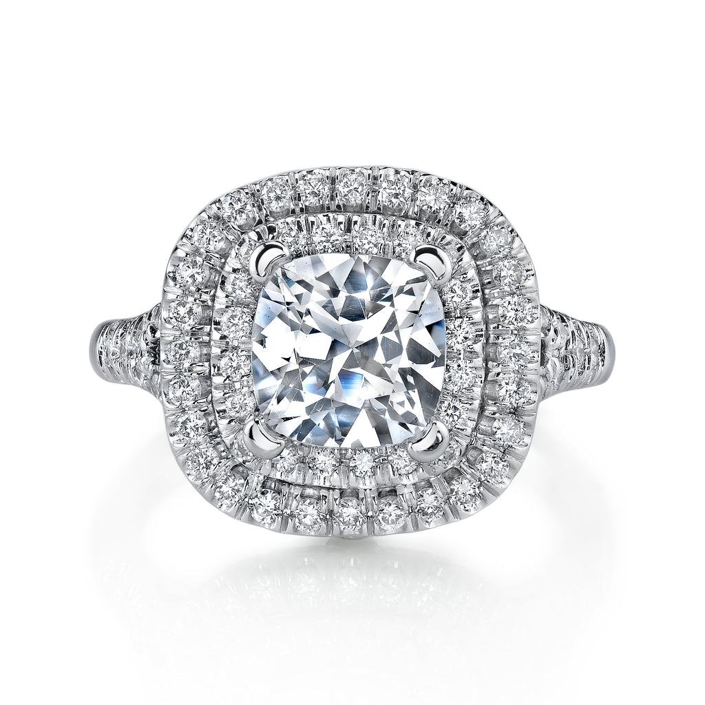 Vintage Inspired Diamond Pave Set Solea Ring Style 18RGL00746DCZ