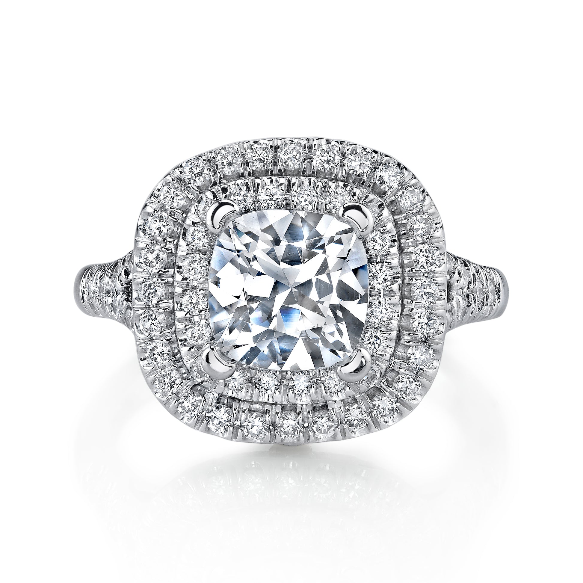 Vintage Inspired Diamond Pave Set Solea Ring Style 18RGL00746DCZ