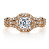 Vintage Inspired Diamond Pave Set Solea Ring Style 18RGL748PDCZ