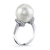 Di Mare Rare Pearl and Diamonds Fashion Ring 18AR0534WHP