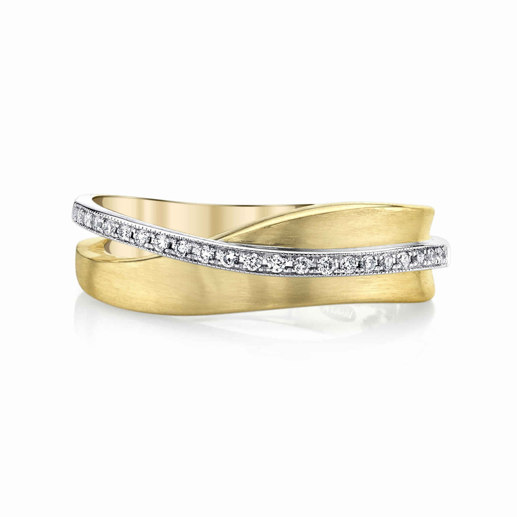 14K TWO TONE FASHION DIAMOND RING 14R85D