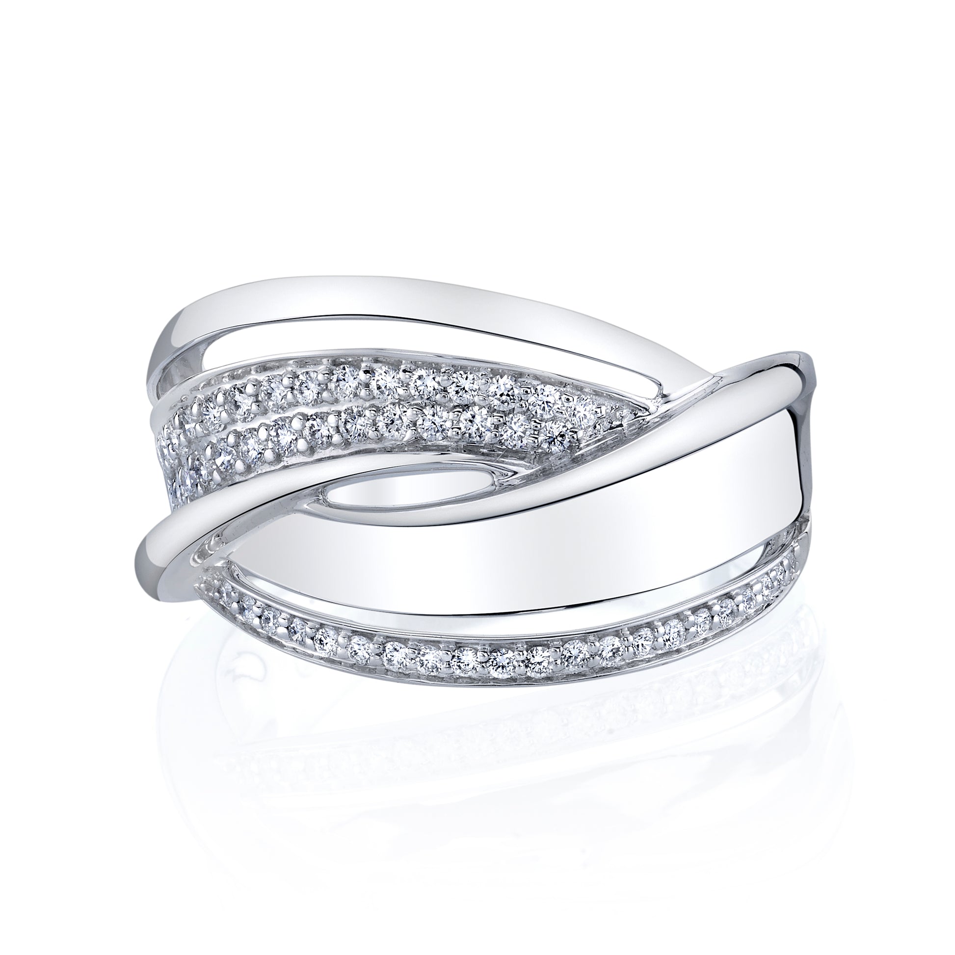 14K WHITE GOLD FASHION DIAMOND RING 14R73WD