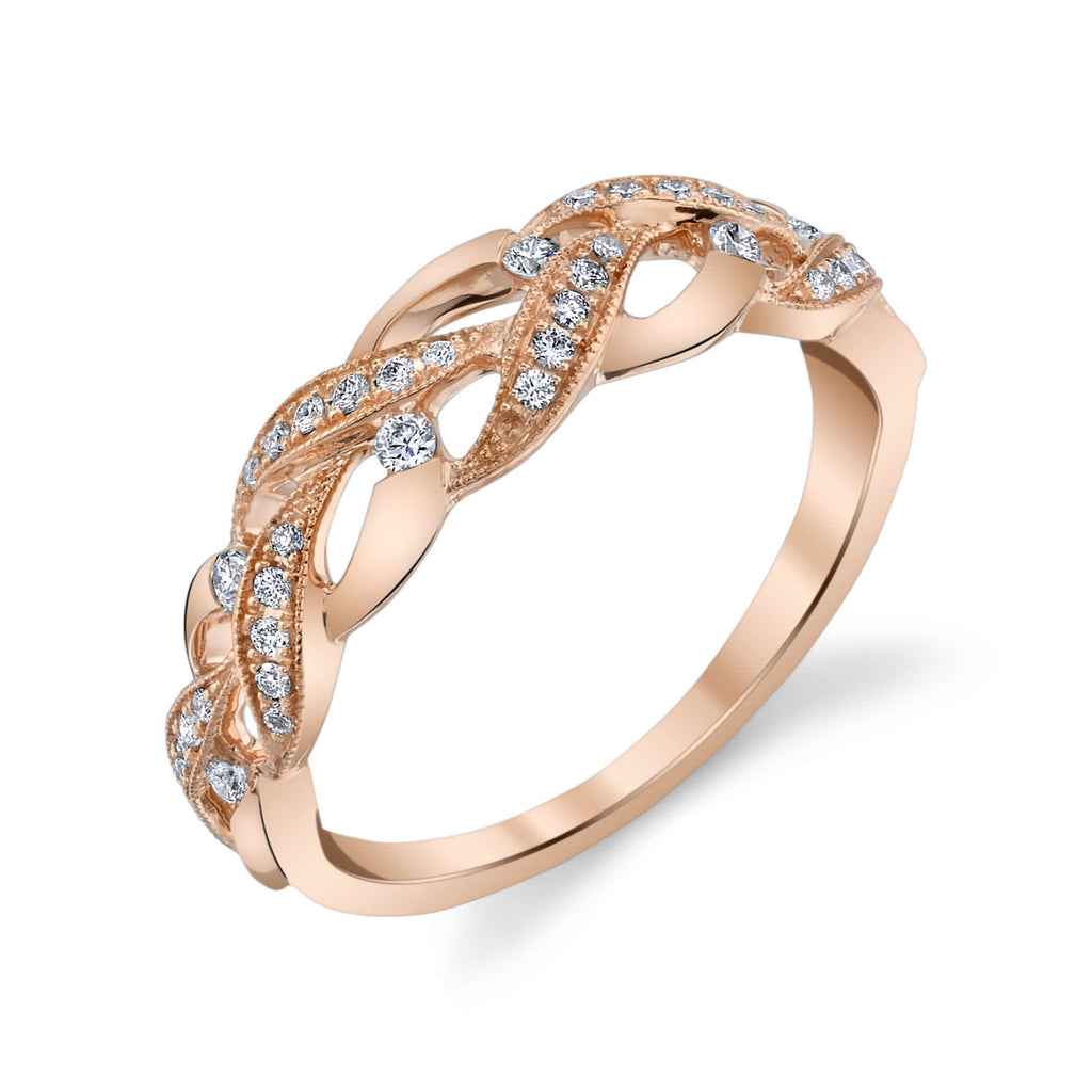 14K ROSE GOLD FASHION DIAMOND RING 14R1047YD