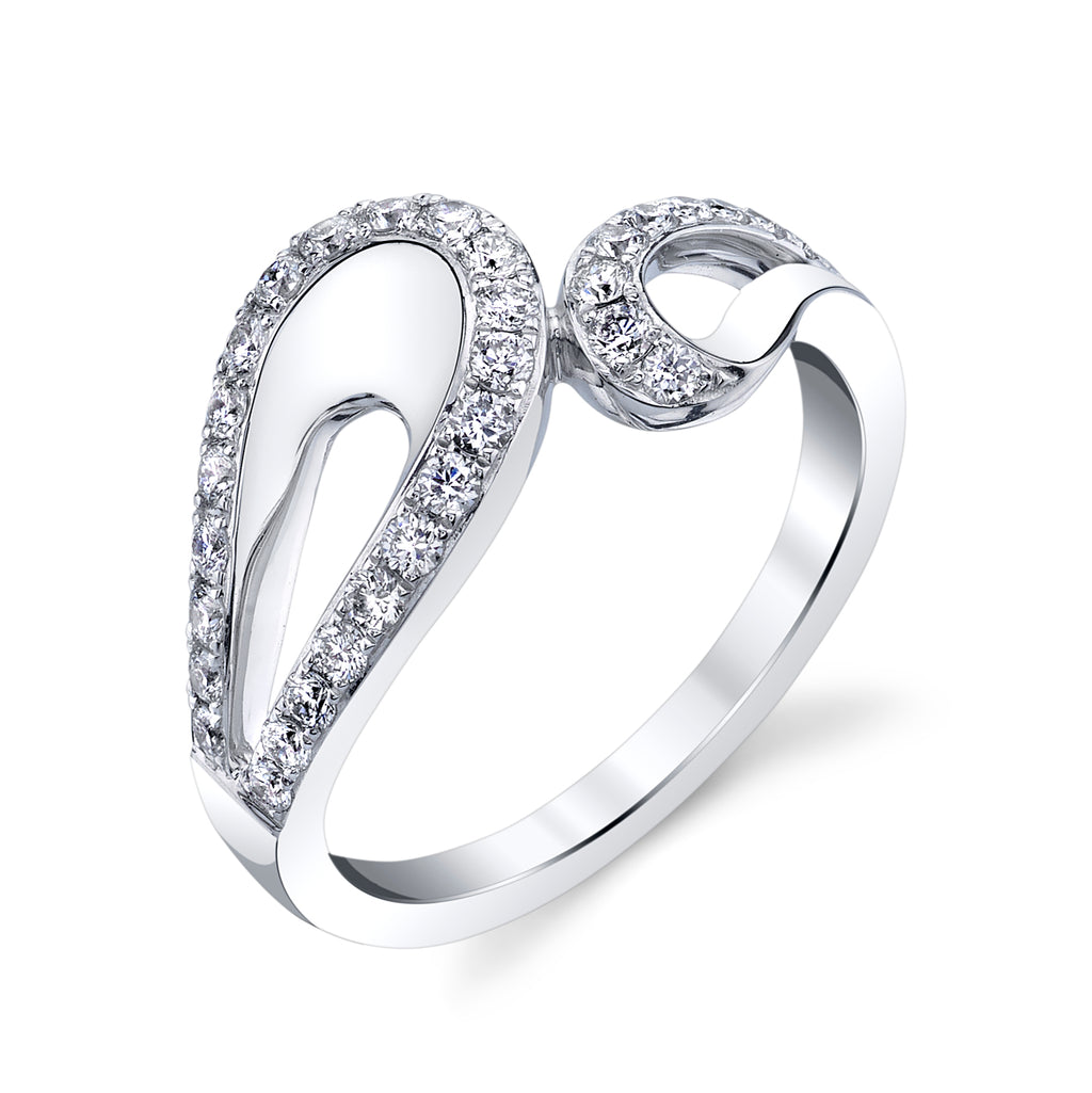14K WHITE GOLD FASHION DIAMOND RING 14R7WD