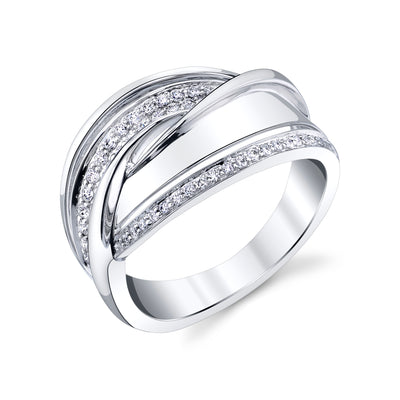 14K WHITE GOLD FASHION DIAMOND RING 14R73WD