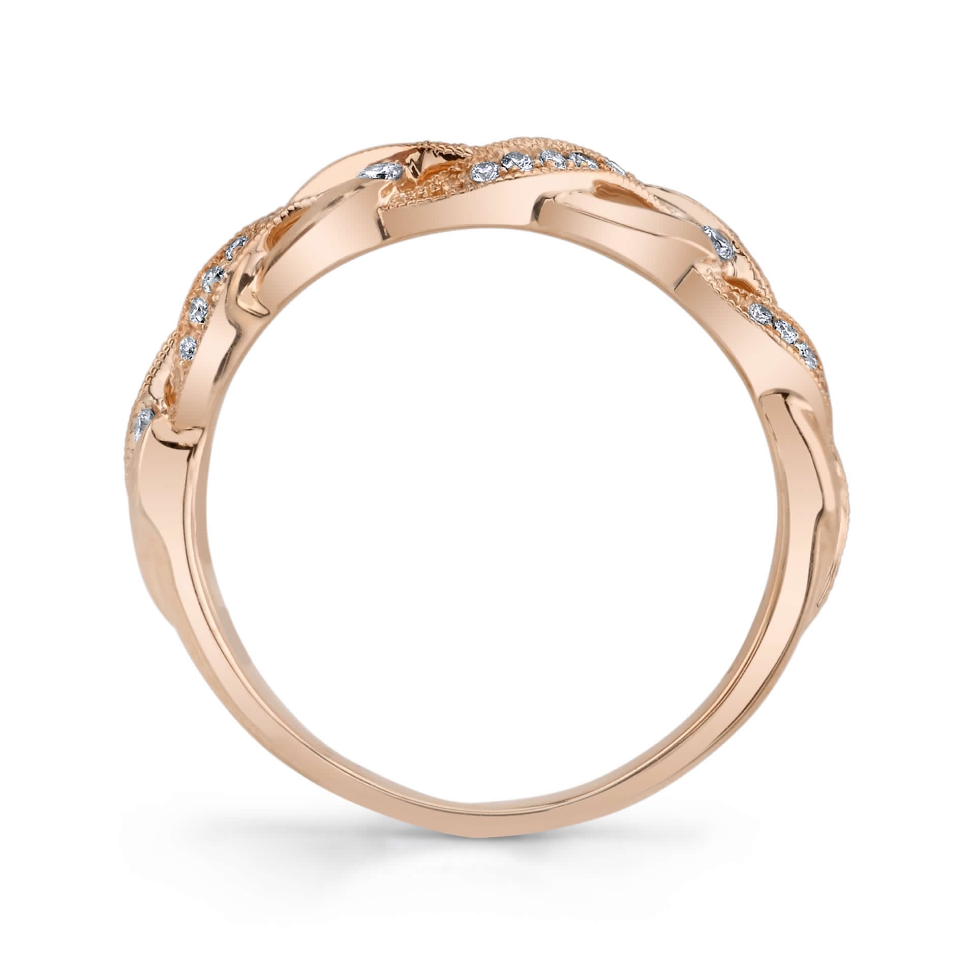 14K ROSE GOLD FASHION DIAMOND RING 14R1047YD