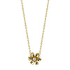 Flower Pendant Necklace with Center Diamond 14N0010YD