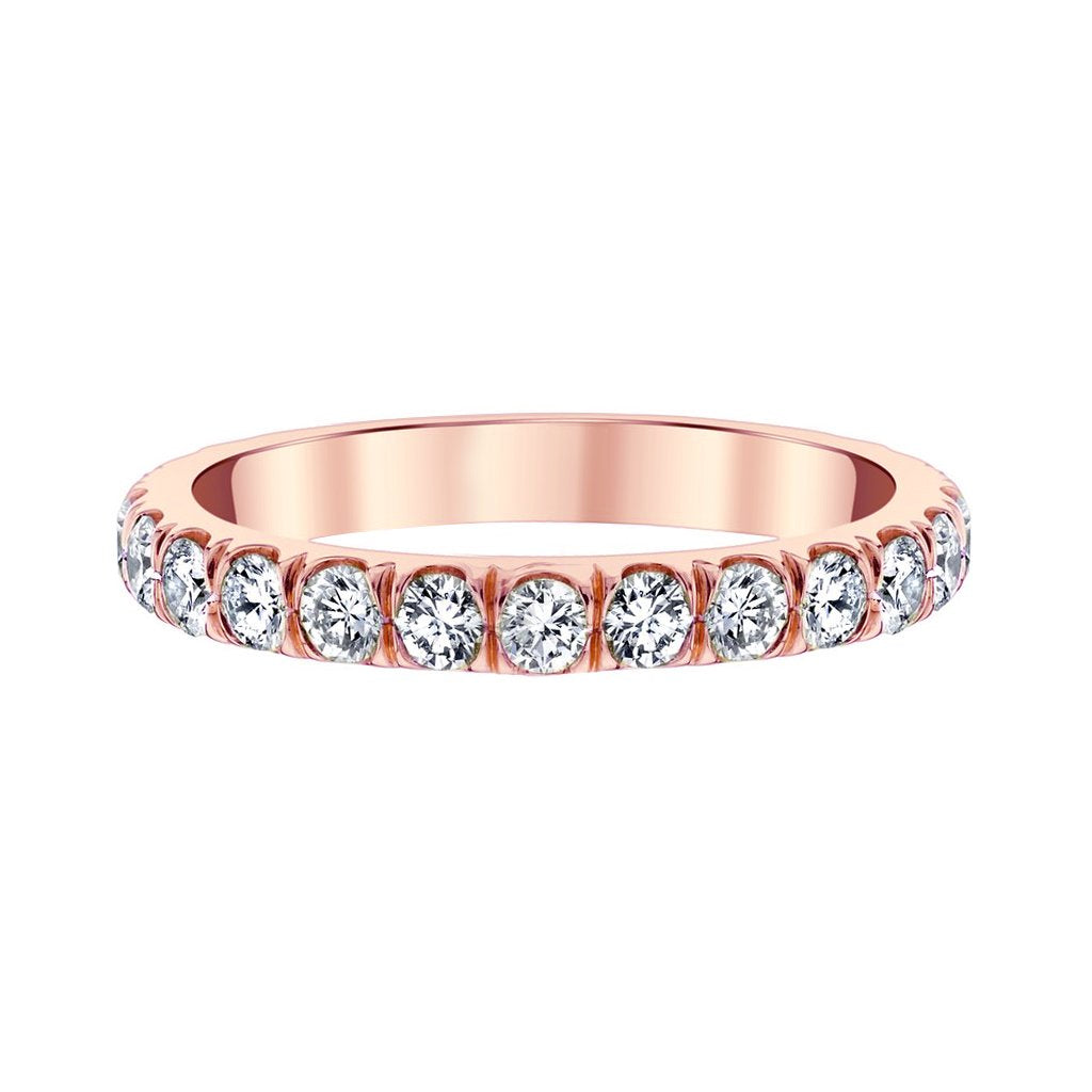14K Rose Gold Diamond Wedding/Anniversary Band