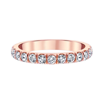 14K Rose Gold Diamond Wedding/Anniversary Band