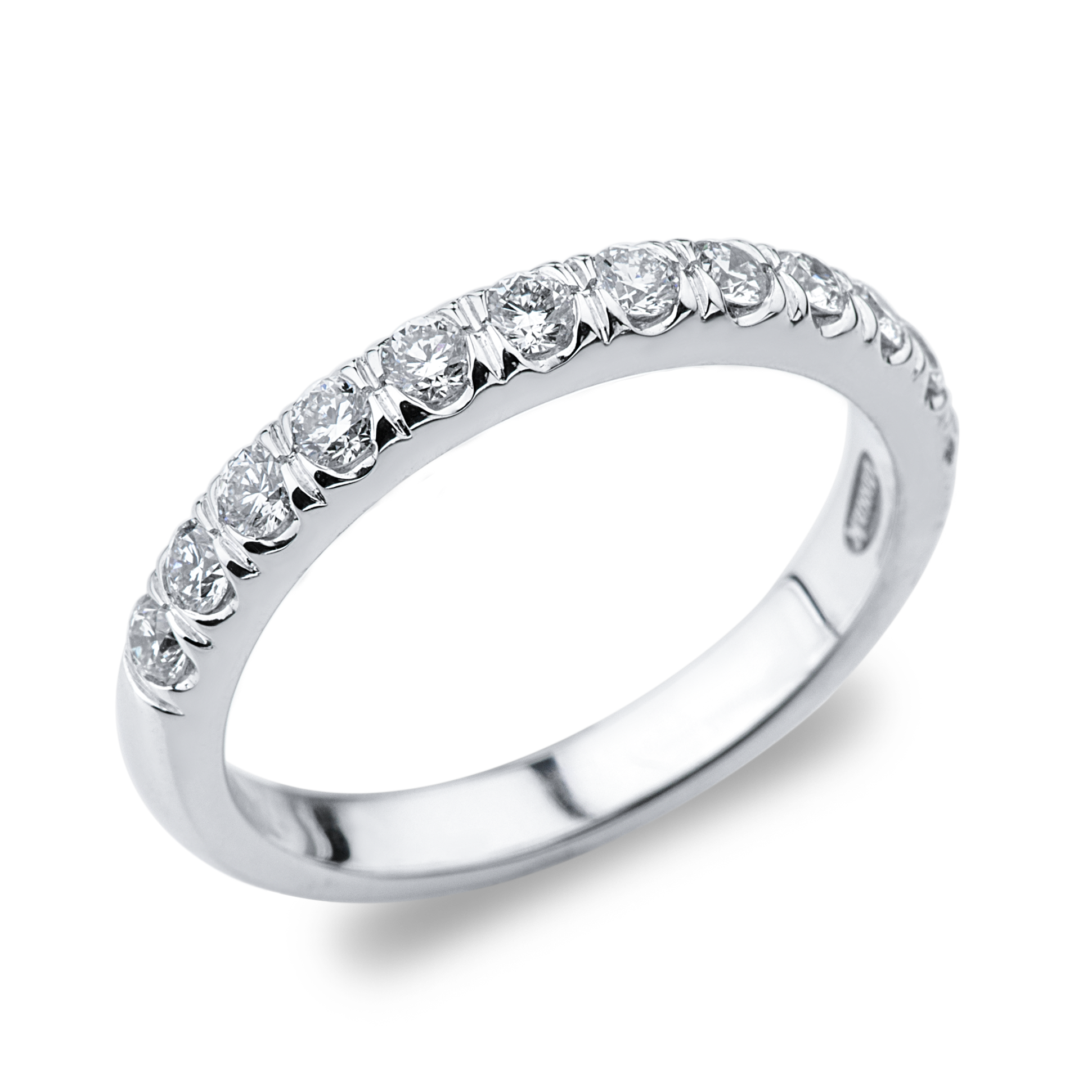 14K White Gold Diamond Wedding/Anniversary Band